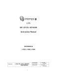Intempco LTX01 Transmitter Manual