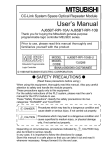 CC-Link System Space Optical Repeater Module User`s Manual