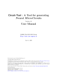 Circuit-Tool : A Tool for generating Neural MicroCircuits User Manual