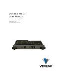 Verilink M1-3 User Manual