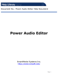 Power Audio Editor - SmartMedia Systems