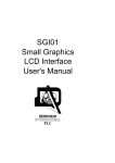 SGI01 Small Graphics LCD Interface User`s Manual