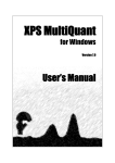 XPS MultiQuant User`s Manual - The Molecular Materials Research