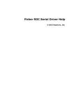 Fisher ROC Serial Driver Help