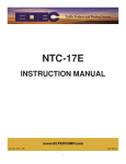 ntc-17e user manual