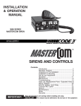 MasterCom B Series Installation Guide