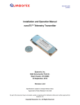 nanoTX™ Transmitter User Manual, Rev. 3.0.5