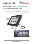 Connect EZ HMIs to AB Controllers