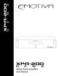 XPA-200 Manual