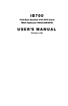 IB700 USER`S MANUAL - IBT Technologies Inc.