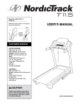 USER`S MANUAL - Icon Heath & Fitness