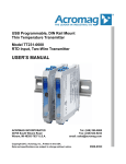 8500935C TT231-0600 User`s Manual