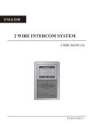 2 WIRE INTERCOM SYSTEM