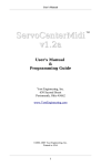 ServoCenterMIDI 1.2 Manual