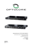 Operating Manual for OPTOCORE DD4MR-FX