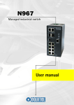 User manual Managed industrial switch