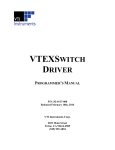 vtexswitch driver programmer`s manual