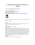 Magic iRIID Virtual Phone Interface User Manual