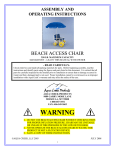 Beach Access Chair Manual