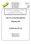 HUNT ENGINEERING Dummy file USER MANUAL Hardware Rev A