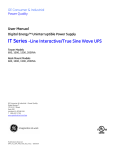 IT Series -Line Interactive/True Sine Wave UPS
