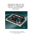 Generator Automatic Voltage Regulator Operation Manual