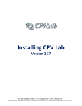 Installing CPV Lab
