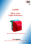 IDEA series Light oil burners