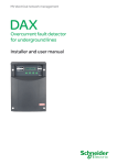 Overcurrent fault detector for underground lines