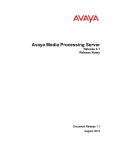 Avaya Media Processing Server