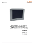 LGX ZN55 Industrial IP67 LED Touchscreen Display