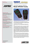 Ametek - Jofra HPC500 Handheld Pressure Calibrator