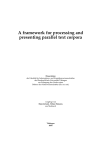 A framework for processing and presenting parallel text corpora