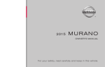 2015 Nissan Murano | Owner`s Manual | Nissan USA