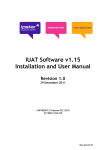 IUAT Software v Installation and Use UAT Software v1.1 Installation