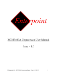 XC3S3400A Coprocessor User Manual Issue – 1.0