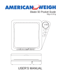 USER`S MANUAL - American Weigh Scales Inc