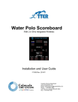Otter Water Polo Scoreboard User Guide (F1005)