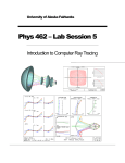 Phys 462 – Lab Session 5