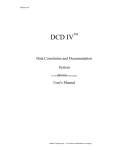 DCD IV User`s Manual