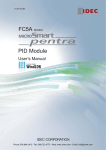 IDEC MicroSmart Pentra PID Module User`s Manual