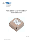 TSR 3DXP and TSR 6DXP User`s Manual