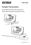 Extech TM25 Temperature Indicators Manual PDF (537