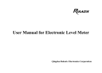 User Manual for Electronic Level Meter