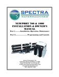 newport 700 & 1000 installation & owner`s manual