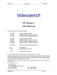 VR602c - Videoswitch