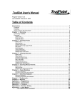 TealDiet User`s Manual Table of Contents
