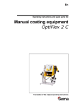 Manual coating equipment OptiFlex 2 C