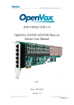 OpenVox A2410E/AE2410E Base on Elastix User Manual