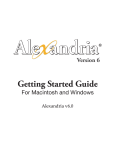 Alexandria Getting Started.book